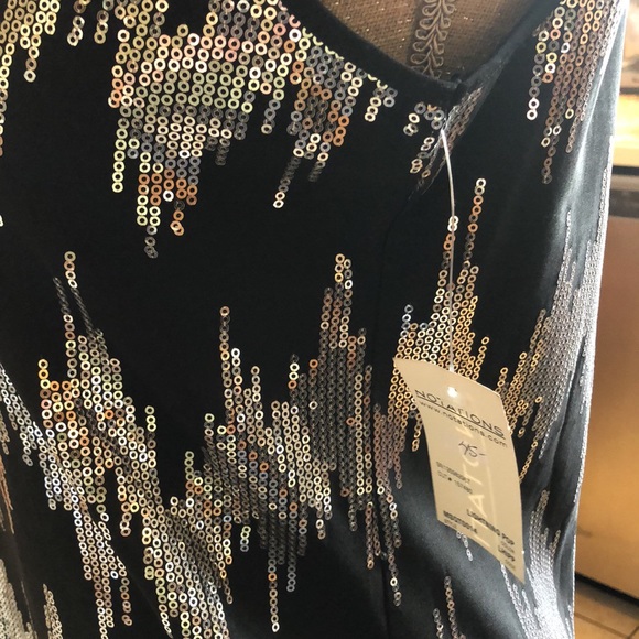 Black and Silver dress top - Picture 3 of 4